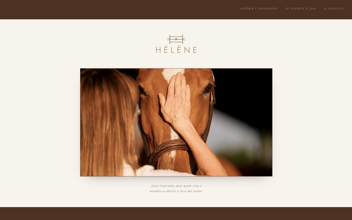Site do HÉLÈNE feito pela Agnus